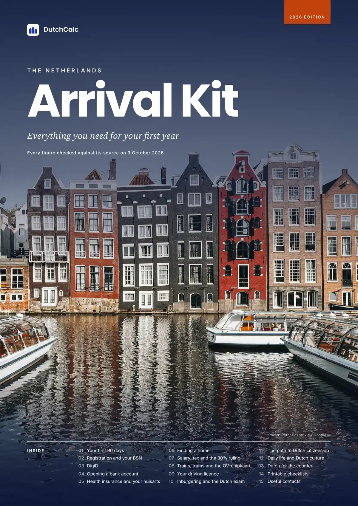 The cover of The Netherlands Arrival Kit, 2026 edition